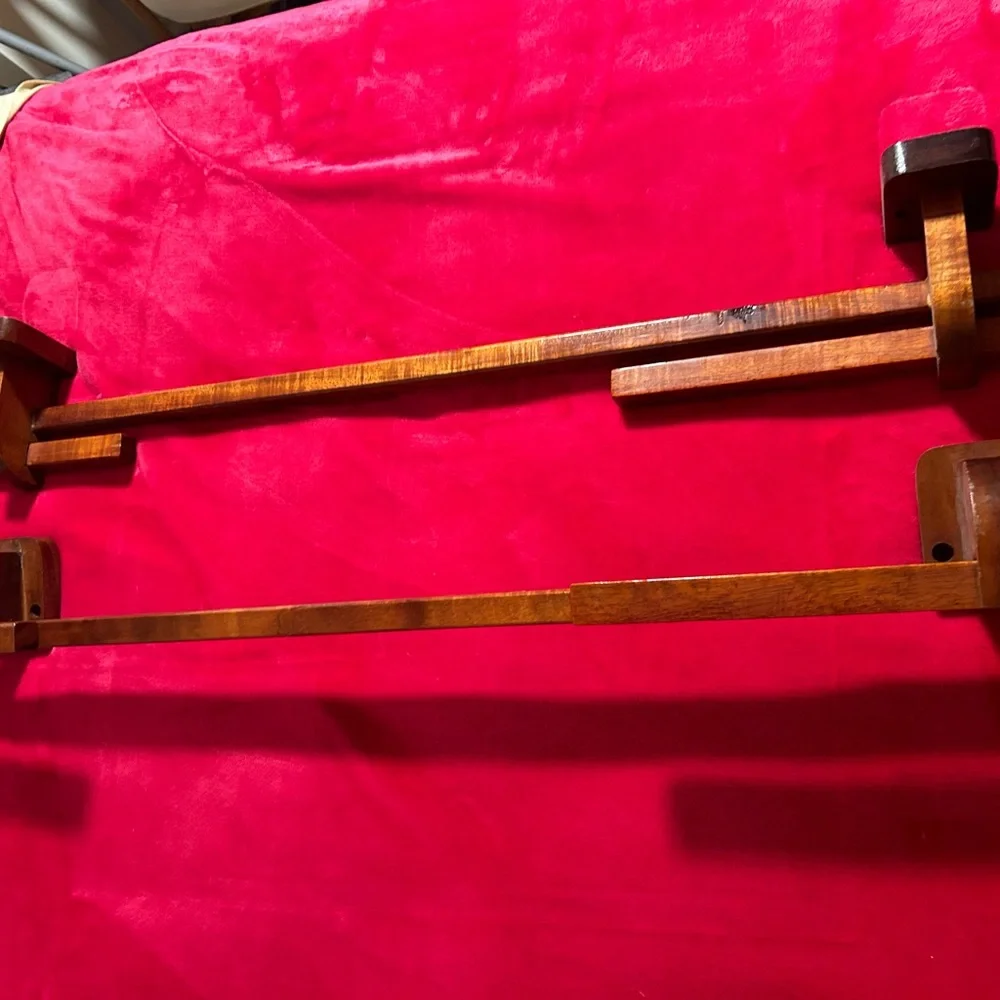 Matching Set of Genuine, vintage Koa towel racks